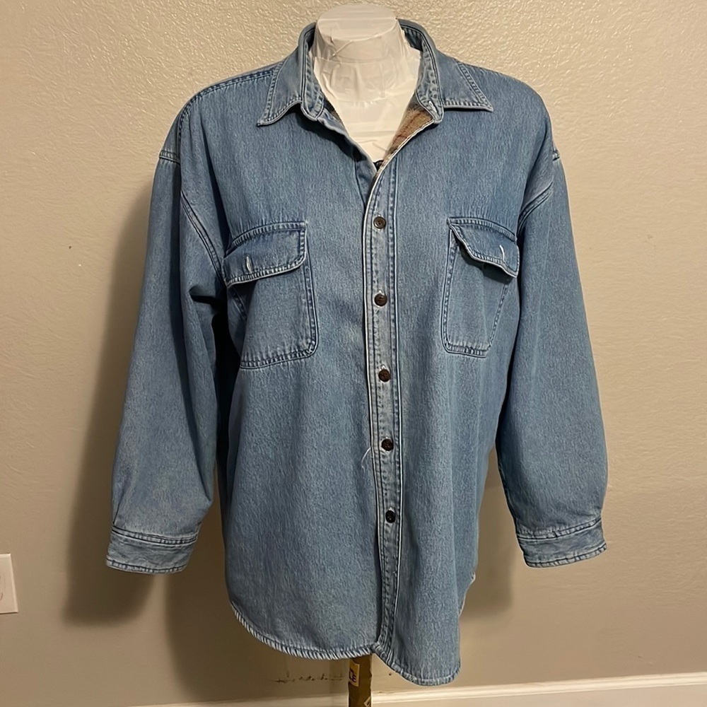 World Island Outdoors Denim Fleece Lined Jacket